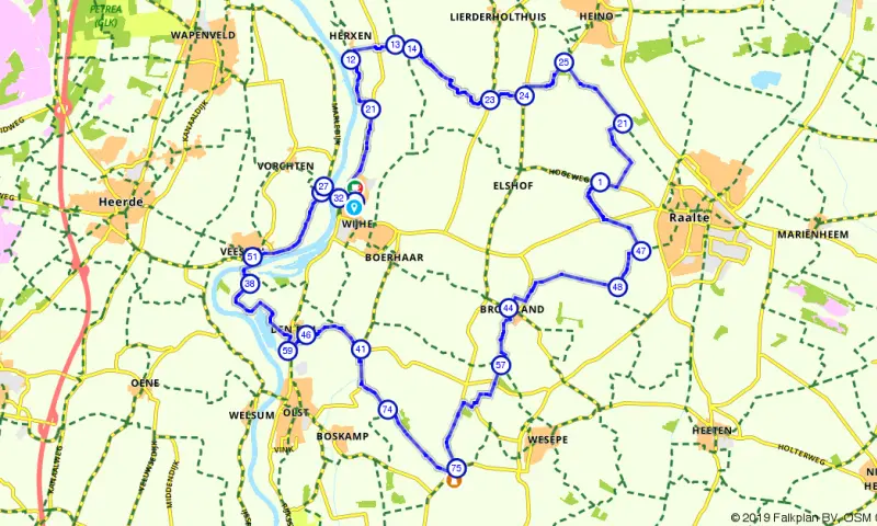 Route in Overijssel