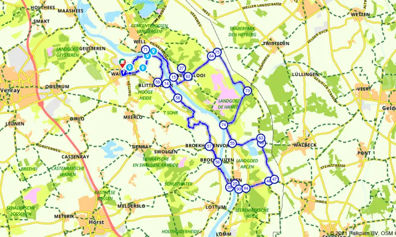 Route in Limburg