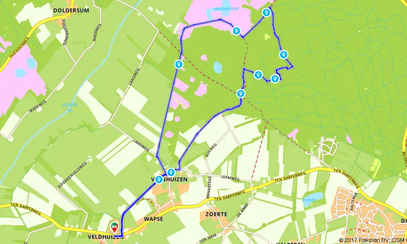Route in Drenthe