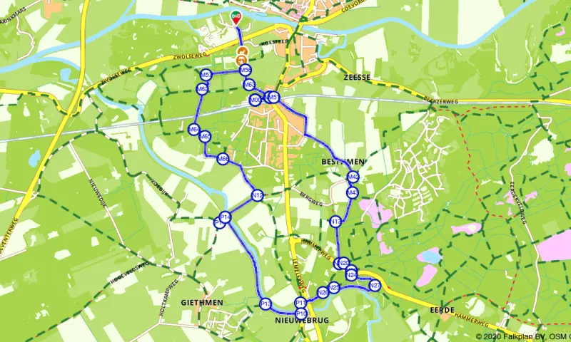 Route in Overijssel