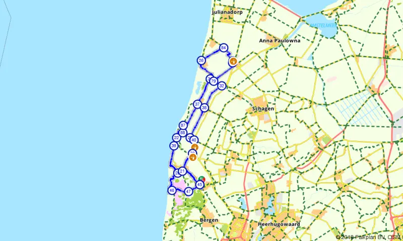 Route Petten