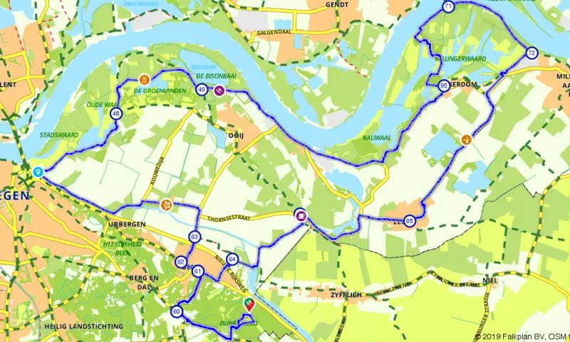 Route in Gelderland