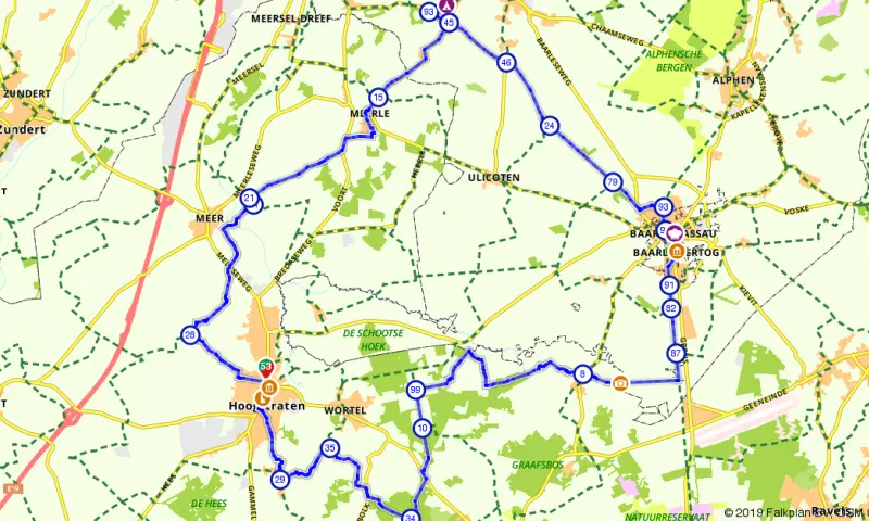 Route in het buitenland