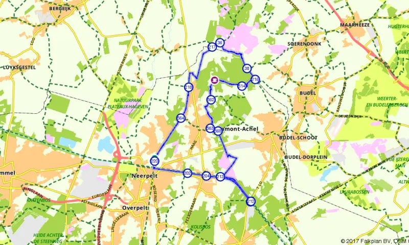 Route in Limburg