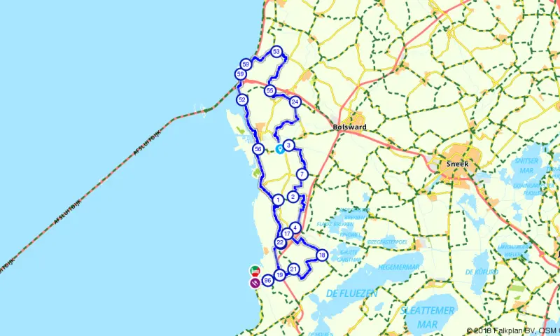 Route in Friesland