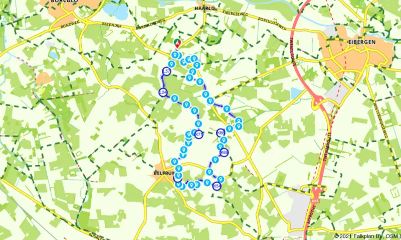 Route in Gelderland