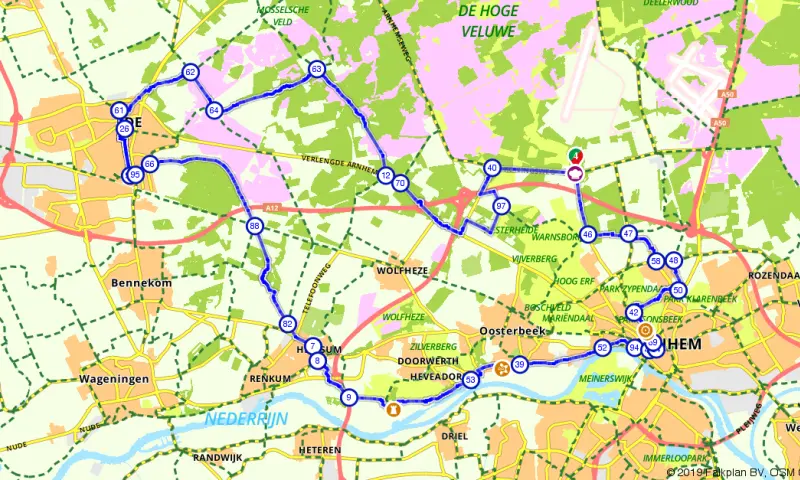 Route in Gelderland