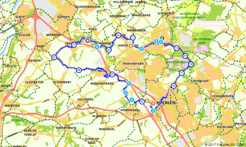 Route in Limburg