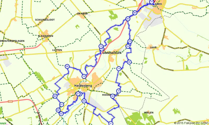 Route in Drenthe