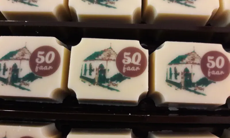 50 jaar chocolaatjes
