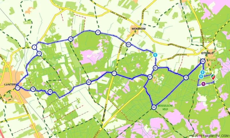 Route in Gelderland