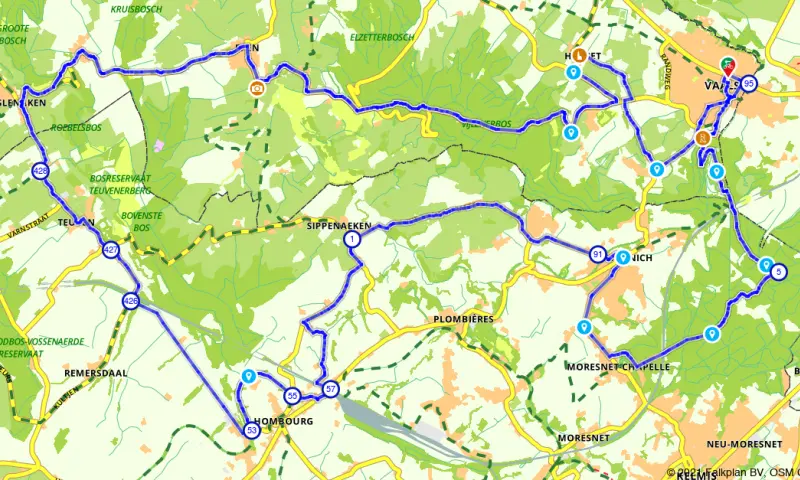 Route in Limburg