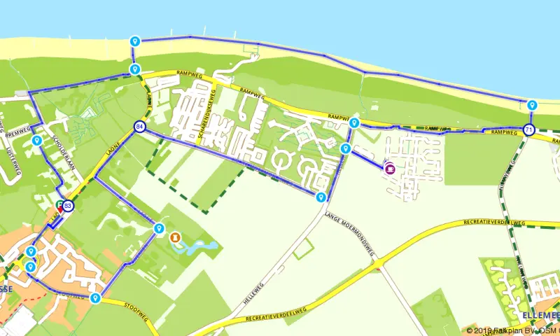 Route in Zeeland