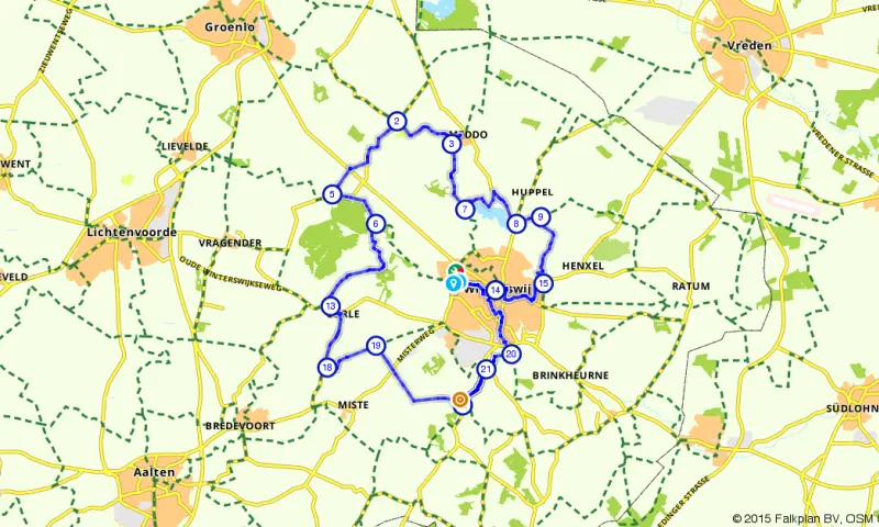 Route in Gelderland