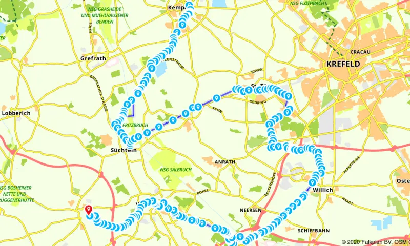 Route in het buitenland