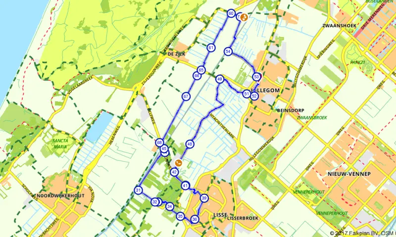 Route Zuid-Holland