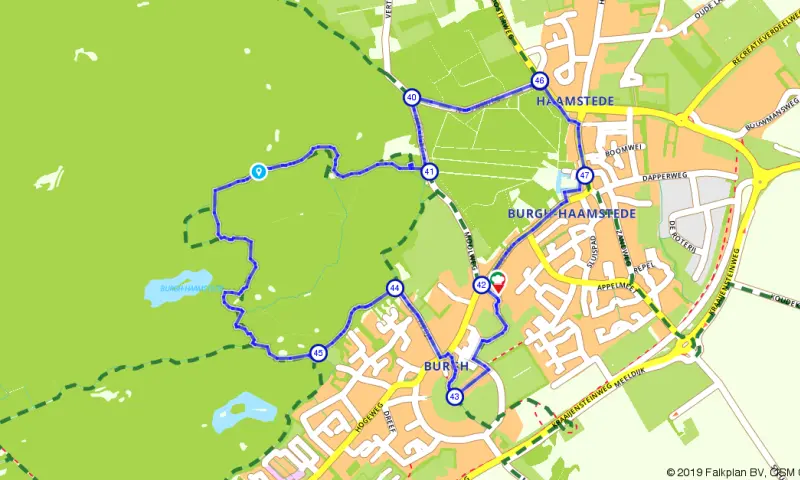 Route in Zeeland