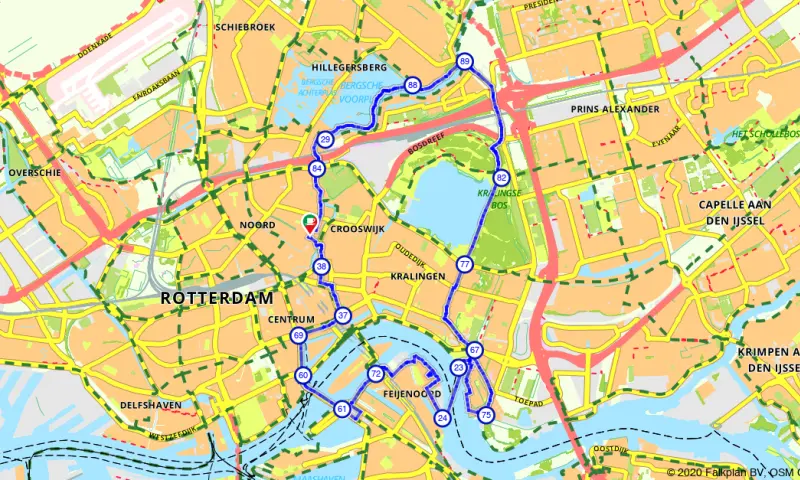 Route Zuid-Holland