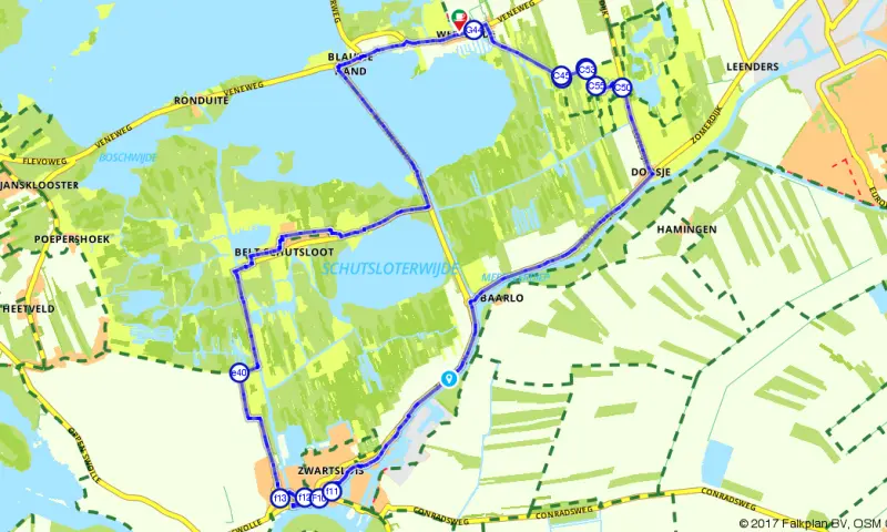Route in Overijssel