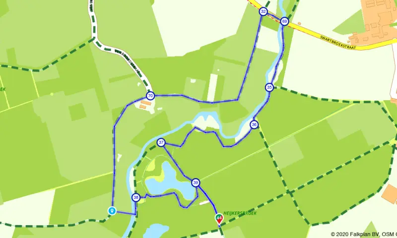 Route in Limburg