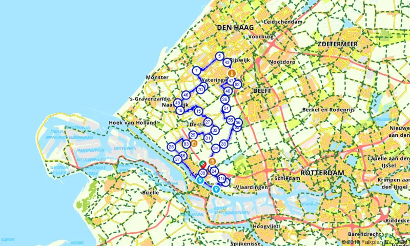 Route Zuid-Holland