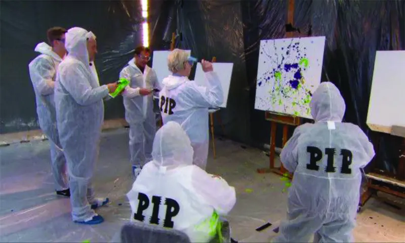 Action Paint Verfworkshop