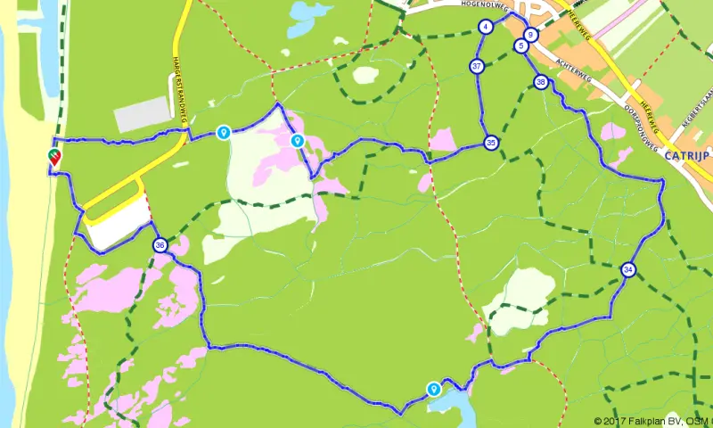Route in Noord-Holland