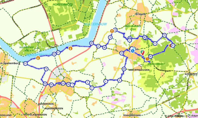 Route in Gelderland