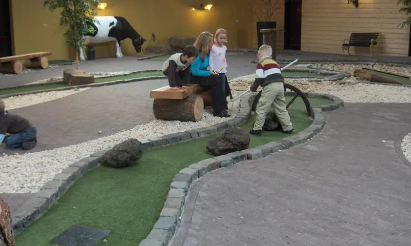 Boerengolf met de kinderen