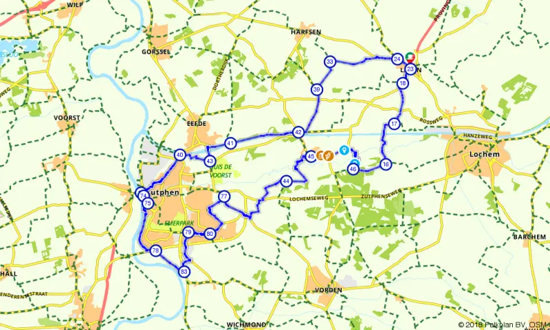 Route in Gelderland