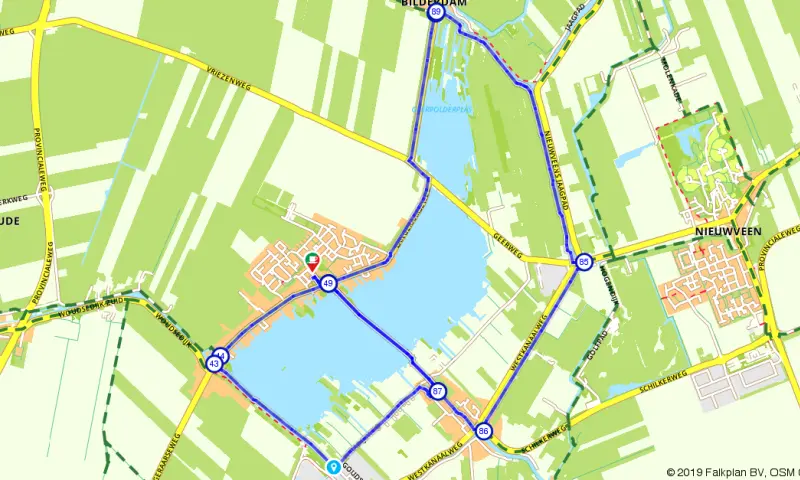 Route Zuid-Holland