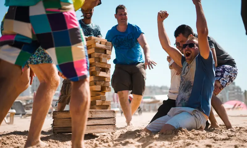 Bezoekers tijdens de activiteit