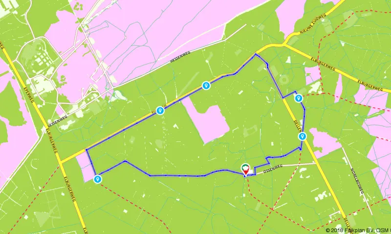 Route in Gelderland
