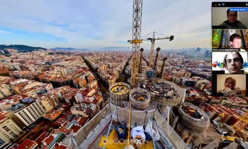 Deelnemers online rondleiding