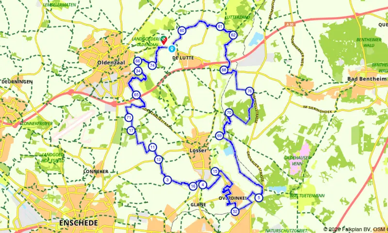 Route in Overijssel