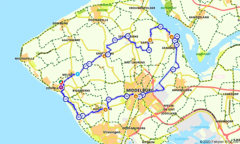 Veere en Middelburg route