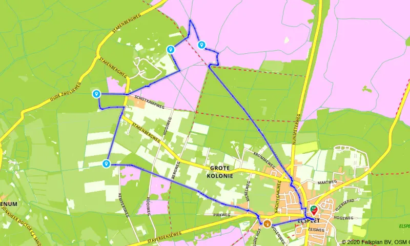 Route in Gelderland