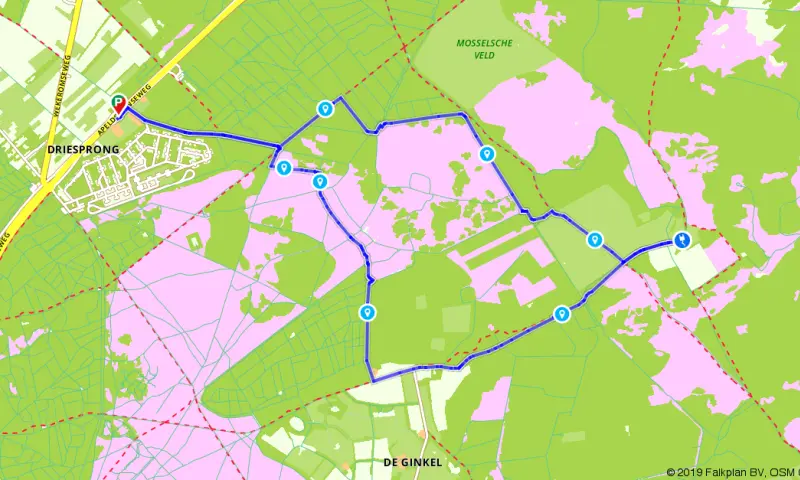 Route in Gelderland
