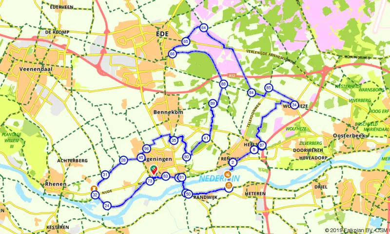 Route in Gelderland