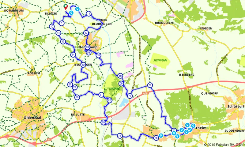 Route in Overijssel