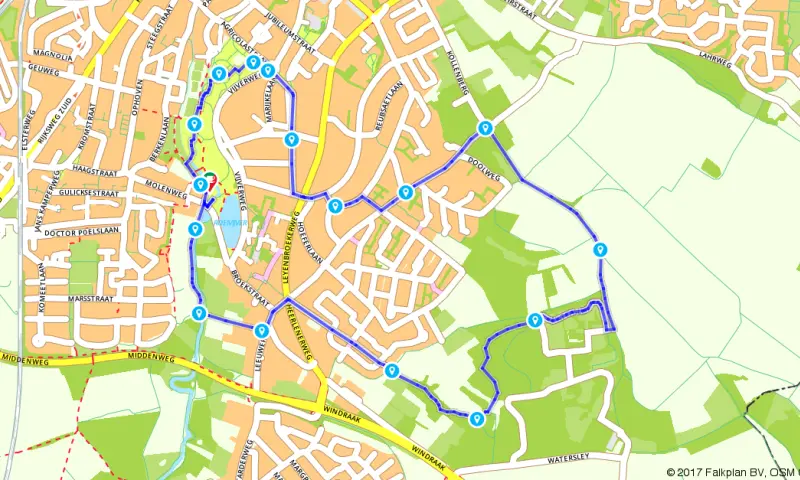 Route in Limburg