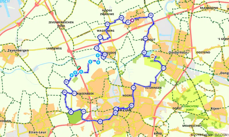 Route Noord-Brabant