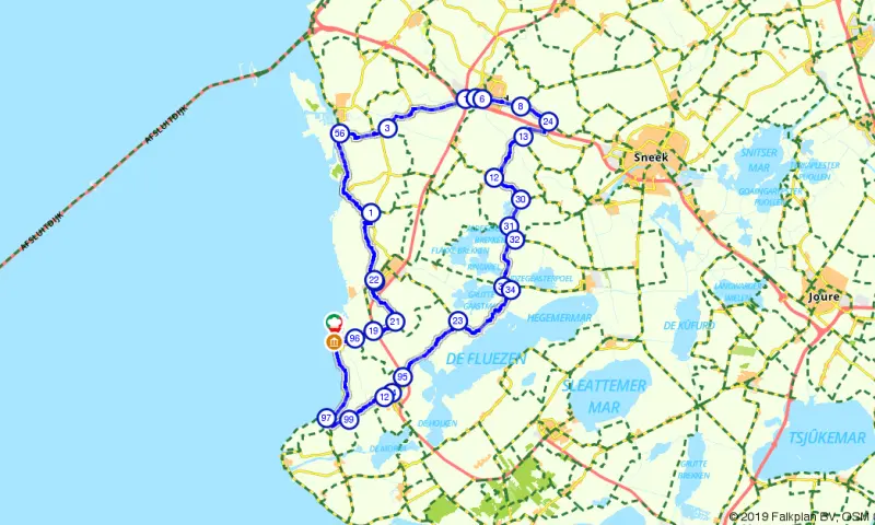 Route in Friesland