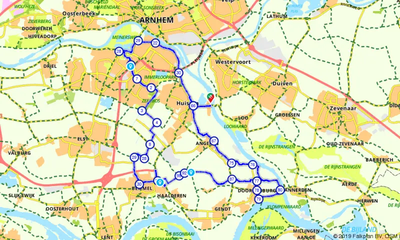 Route in Gelderland