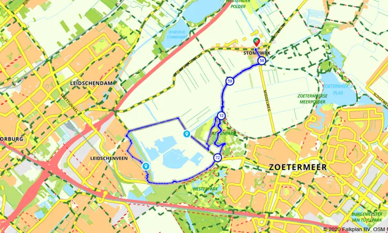 Route Zuid-Holland