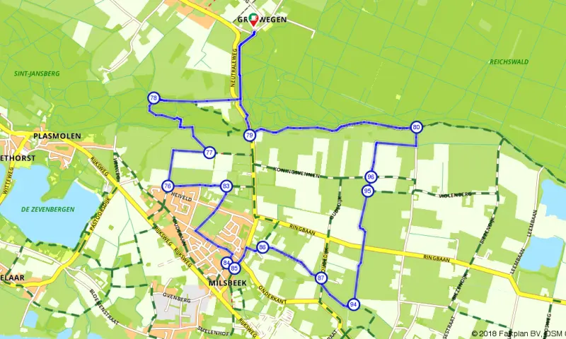 Route in het buitenland
