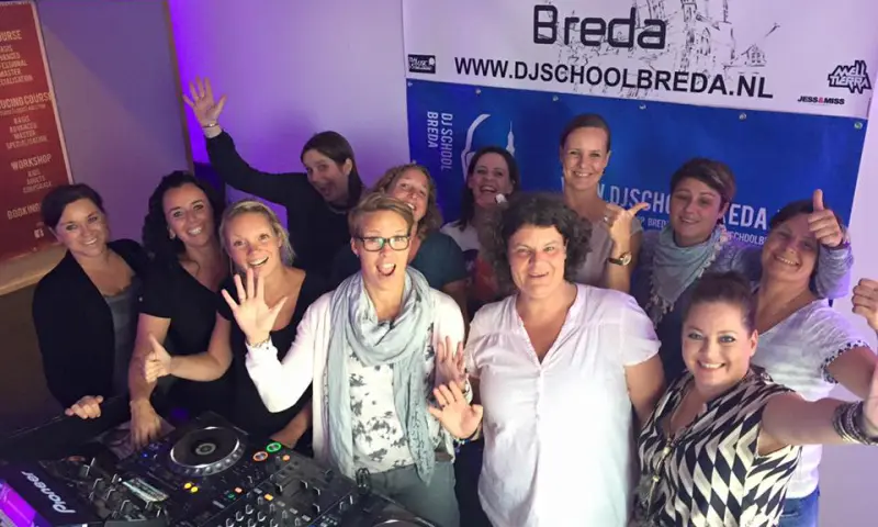 Bezoekers tijdens de workshop