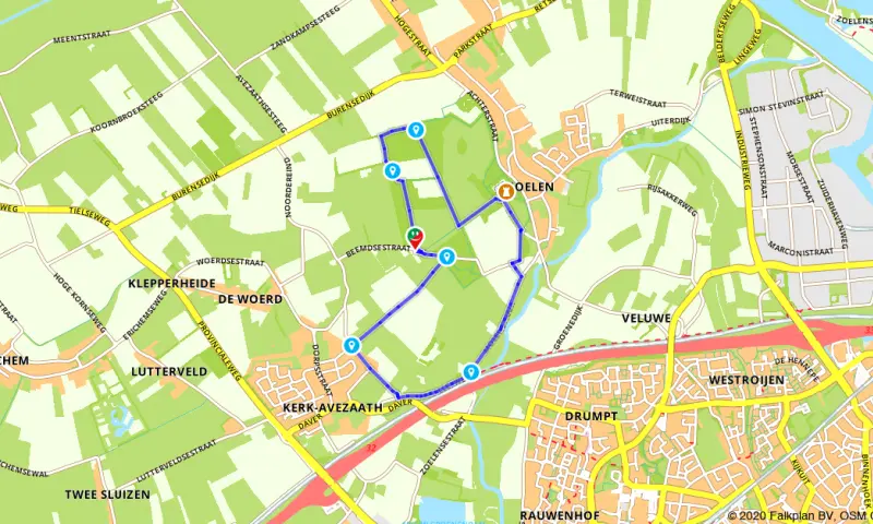 Route in Gelderland