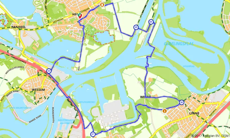 Route in Limburg