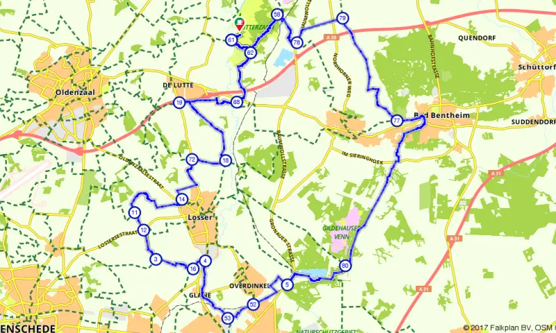 Route in Overijssel